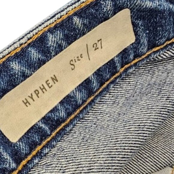 Anthropologie Pilcro  and The Letterpress Hyphen Fringe Bottom Boho Crop Jeans - Picture 10 of 10